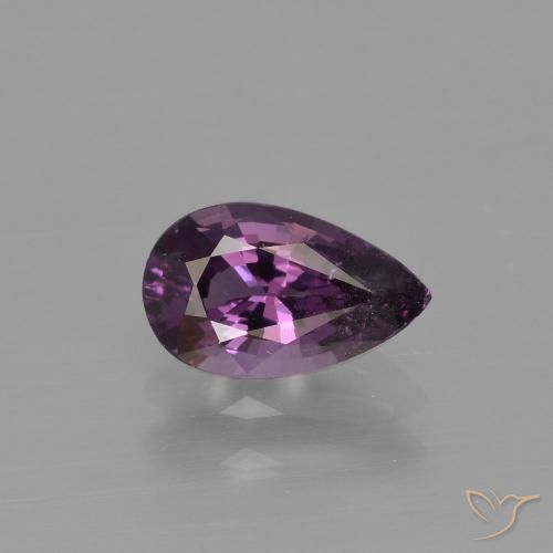 0.87ct Naturale Viola scuro Spinello, Forma a pera, VS