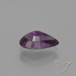 Spinello Viola scuro naturale da 0.87 ct, Forma a pera, VS