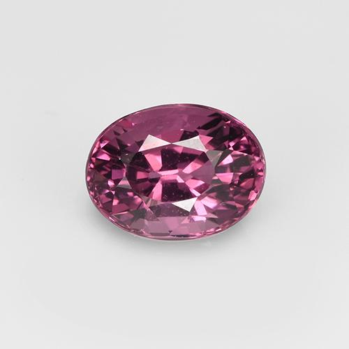 Spinello Magenta-rosa intenso Deep naturale da 0.93 ct, Taglio ovale, VS