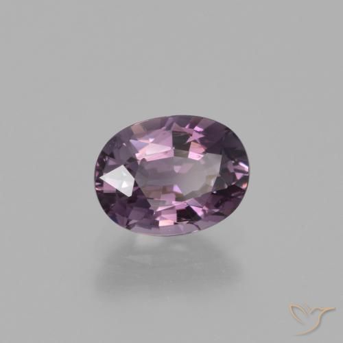 Spinello Viola scuro naturale da 1.14 ct, Ovale, VS