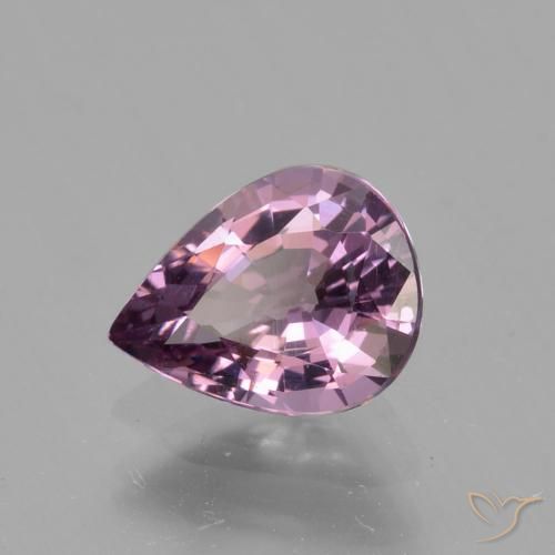 Spinello Viola grigio naturale da 1.05 ct, Forma a pera, VS