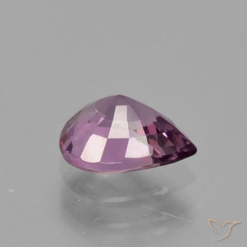 Spinello Viola grigio naturale da 1.05 ct, Forma a pera, VS