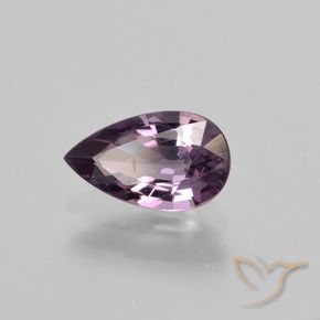 Spinello Viola grigio naturale da 1.26 ct, Forma a pera, VS-SI