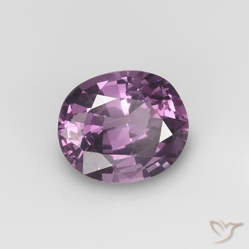 Spinello Viola scuro naturale da 1.00 ct, Ovale, VS