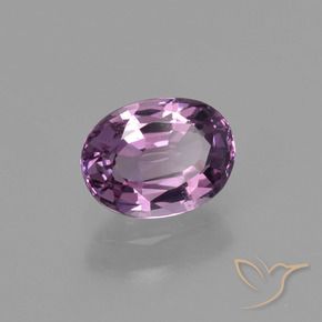 Spinello Viola intenso naturale da 0.93 ct, Ovale, VS