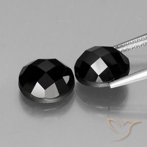 Gemme di Spinello Nero naturale da 9.78 ct, Rotondo, Opaco