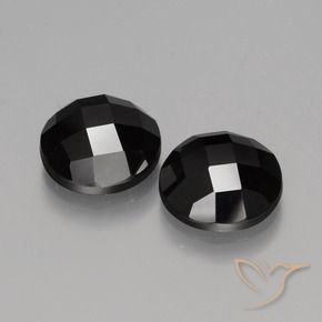 Gemme di Spinello Nero naturale da 8.96 ct, Rotondo, Opaco