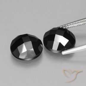 Gemme di Spinello Nero naturale da 8.64 ct, Rotondo, Opaco