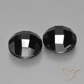 Gemme di Spinello Nero naturale da 8.64 ct, Rotondo, Opaco