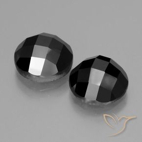 Gemme di Spinello Nero naturale da 9.51 ct, Rotondo, Opaco