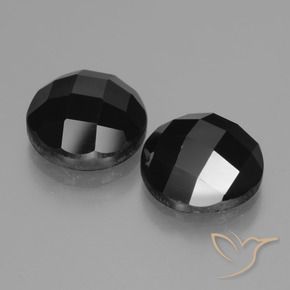 Gemme di Spinello Nero naturale da 9.59 ct, Rotondo, Opaco