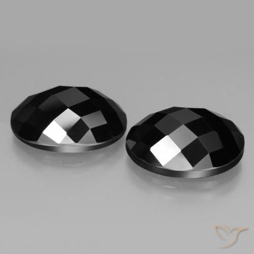 Gemme di Spinello Nero naturale da 22.46 ct, Ovale, Opaco