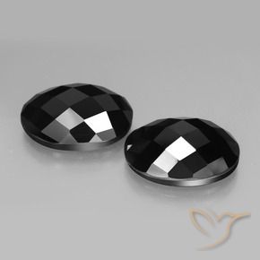Gemme di Spinello Nero naturale da 20.64 ct, Ovale, Opaco