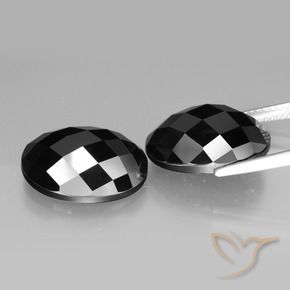 Gemme di Spinello Nero naturale da 22.14 ct, Ovale, Opaco