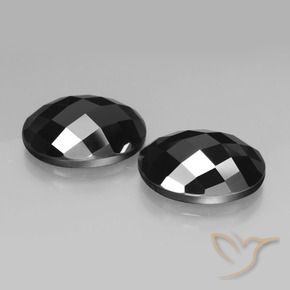 Gemme di Spinello Nero naturale da 21.23 ct, Ovale, Opaco