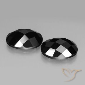 Gemme di Spinello Nero naturale da 19.41 ct, Ovale, Opaco