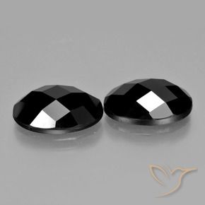 Gemme di Spinello Nero naturale da 12.20 ct, Ovale, Opaco