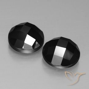Gemme di Spinello Nero naturale da 9.58 ct, Rotondo, Opaco