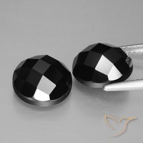 Gemme di Spinello Nero naturale da 9.58 ct, Rotondo, Opaco