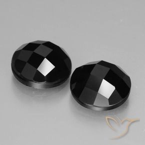 Gemme di Spinello Nero naturale da 7.01 ct, Rotondo, Opaco