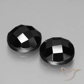 Gemme di Spinello Nero naturale da 6.91 ct, Rotondo, Opaco