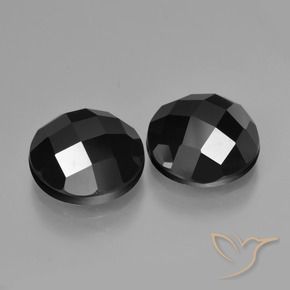 Gemme di Spinello Nero naturale da 6.72 ct, Rotondo, Opaco