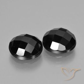 Gemme di Spinello Nero naturale da 6.49 ct, Rotondo, Opaco