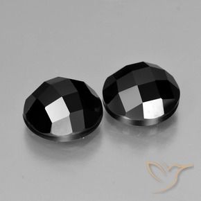 Gemme di Spinello Nero naturale da 6.58 ct, Rotondo, Opaco
