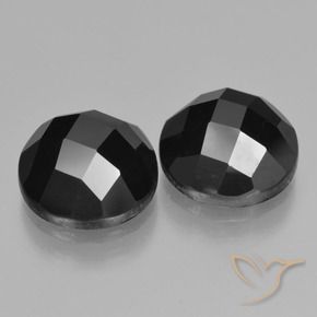 Gemme di Spinello Nero naturale da 9.97 ct, Rotondo, Opaco