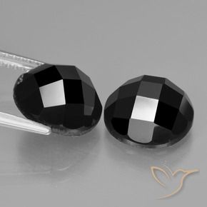 Gemme di Spinello Nero naturale da 9.47 ct, Rotondo, Opaco