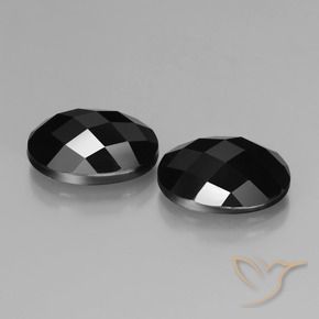 Gemme di Spinello Nero naturale da 14.24 ct, Ovale, Opaco