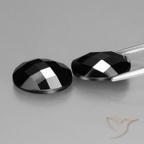 Gemme di Spinello Nero naturale da 11.54 ct, Ovale, Opaco