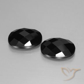 Gemme di Spinello Nero naturale da 12.42 ct, Ovale, Opaco