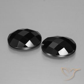 Gemme di Spinello Nero naturale da 14.11 ct, Ovale, Opaco