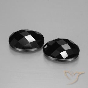 Gemme di Spinello Nero naturale da 15.28 ct, Ovale, Opaco