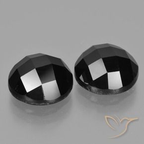 Gemme di Spinello Nero naturale da 9.88 ct, Rotondo, Opaco