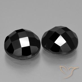Gemme di Spinello Nero naturale da 9.91 ct, Rotondo, Opaco