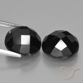 Gemme di Spinello Nero naturale da 9.91 ct, Rotondo, Opaco