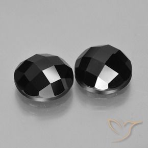 Gemme di Spinello Nero naturale da 8.55 ct, Rotondo, Opaco