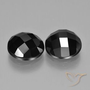 Gemme di Spinello Nero naturale da 8.61 ct, Rotondo, Opaco