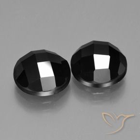 Gemme di Spinello Nero naturale da 9.95 ct, Rotondo, Opaco