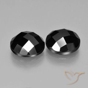 Gemme di Spinello Nero naturale da 7.94 ct, Rotondo, Opaco