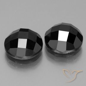 Gemme di Spinello Nero naturale da 13.97 ct, Rotondo, Opaco