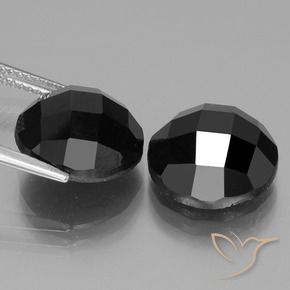 Gemme di Spinello Nero naturale da 13.97 ct, Rotondo, Opaco