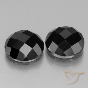 Gemme di Spinello Nero naturale da 13.54 ct, Rotondo, Opaco