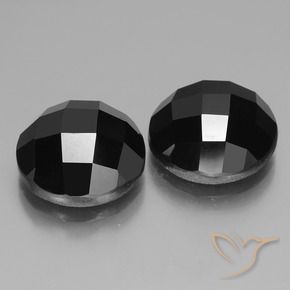 Gemme di Spinello Nero naturale da 15.82 ct, Rotondo, Opaco