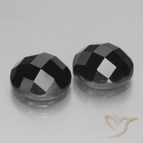 Gemme di Spinello Nero naturale da 14.47 ct, Rotondo, Opaco