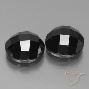 Gemme di Spinello Nero naturale da 14.18 ct, Rotondo, Opaco