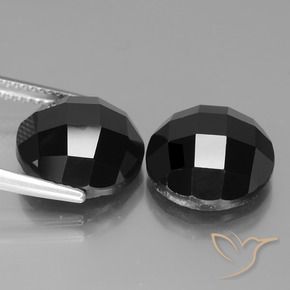 Gemme di Spinello Nero naturale da 14.18 ct, Rotondo, Opaco
