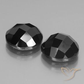 Gemme di Spinello Nero naturale da 14.99 ct, Rotondo, Opaco